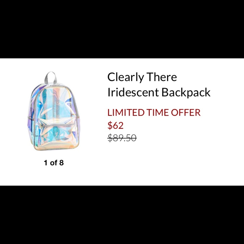 Holographic Mini Backpack